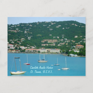 St. Thomas Sailboats-Brauch Postkarte