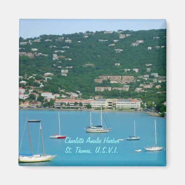 St. Thomas Sailboats Magnet (Vorne)