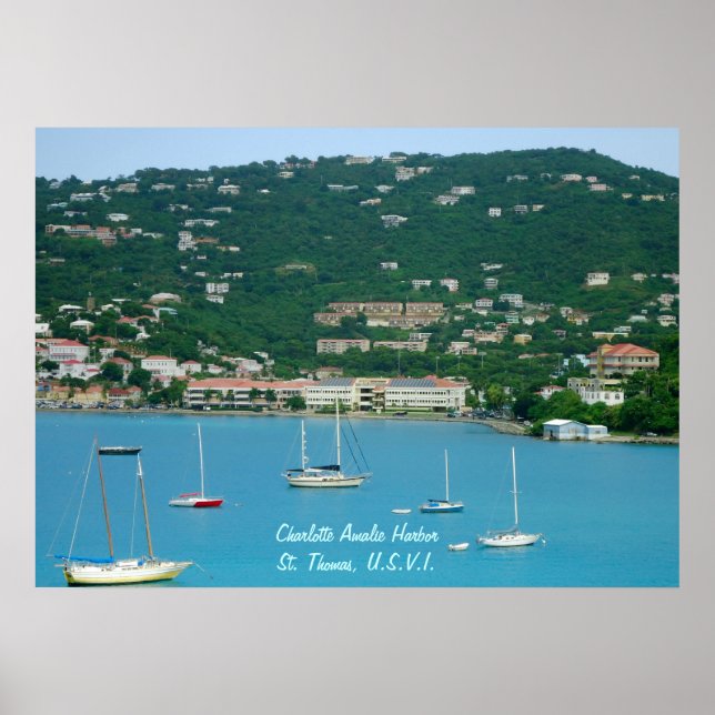 St. Thomas Sailboats Poster (Vorne)