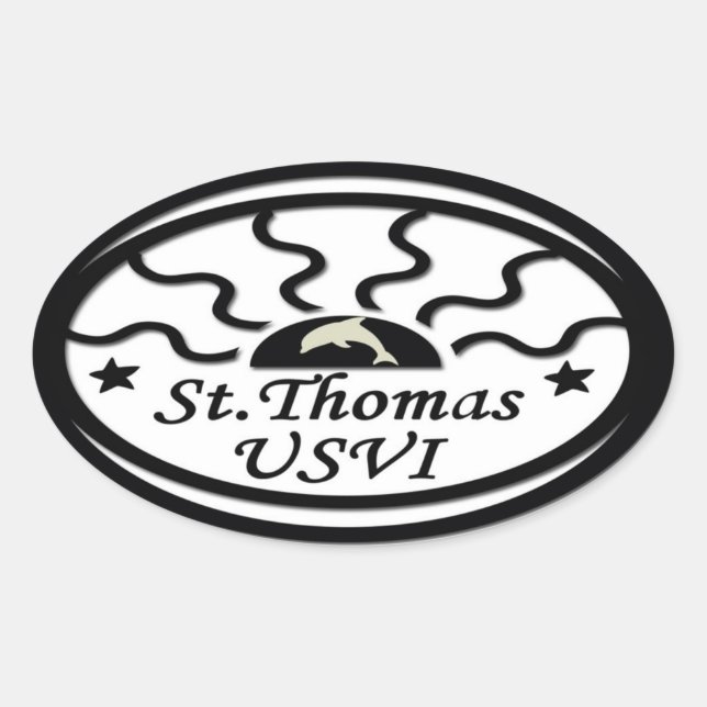 St Thomas Sticker (Vorderseite)
