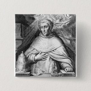 St Thomas Thomas von Aquin Button