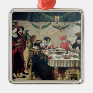 St Thomas Thomas von Aquin und Louis IX Silbernes Ornament