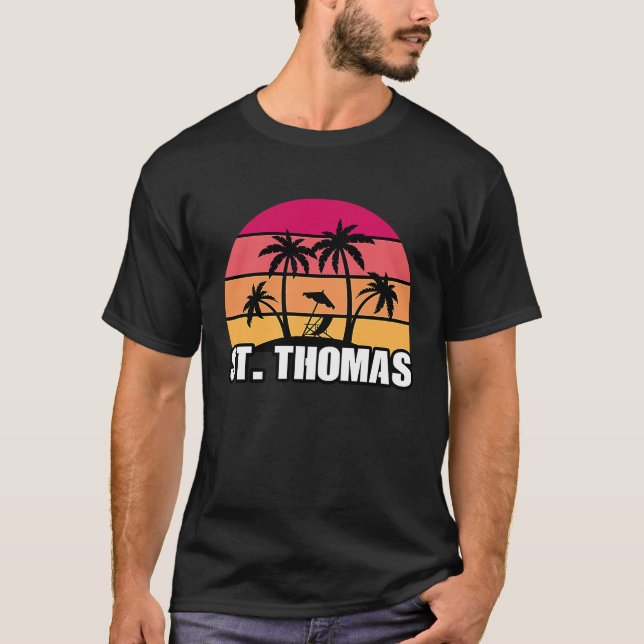 St Thomas Travel Souvenir T-Shirt (Vorderseite)