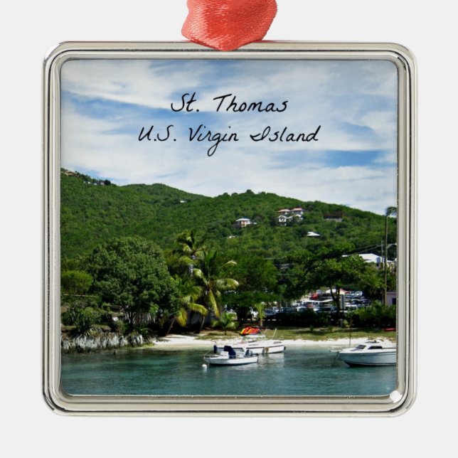 St. Thomas, U.S. Jungfrau Islands Ornament Aus Metall (Vorne)