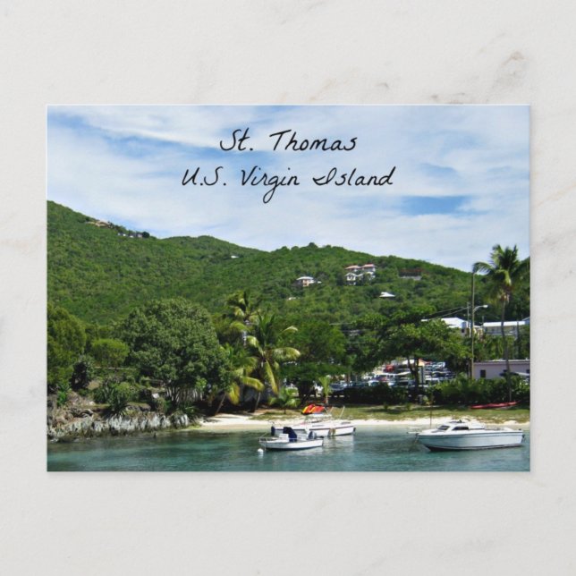 St. Thomas, U.S. Jungfrau Islands Postkarte (Vorderseite)