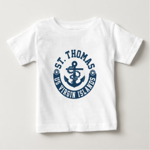 St Thomas US. Die Jungferninseln Baby T-shirt