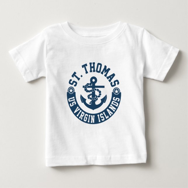 St Thomas US. Die Jungferninseln Baby T-shirt (Vorderseite)