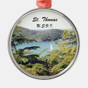 St. Thomas, USA Silbernes Ornament
