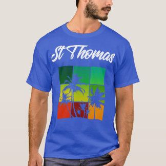St Thomas Vacation Souvenir mit Palmen T-Shirt