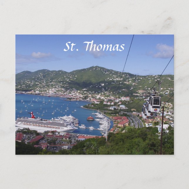 St Thomas View Postkarte (Vorderseite)