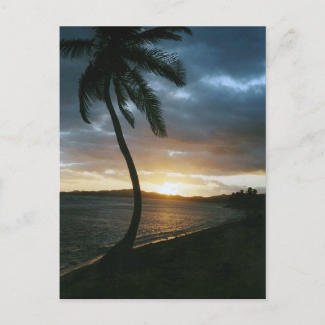 St- Thomassonnenuntergang-Postkarte Postkarte (Vorderseite)