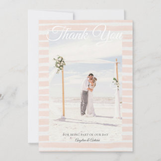 St. Tropez Destination Hochzeit  Dankeskarte