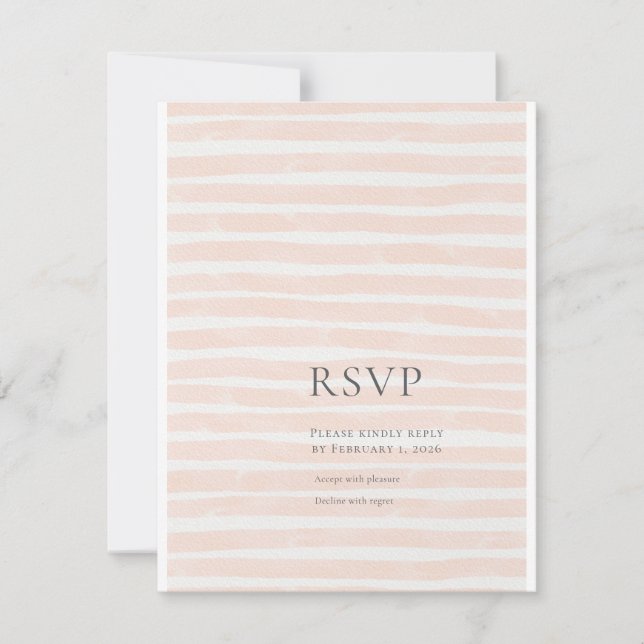 St. Tropez Destination Hochzeit  RSVP Karte (Vorderseite)