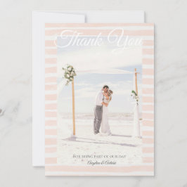 St. Tropez Destination Wedding  Dankeskarte