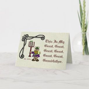 St. Urho ist meine Relative     CardPassen Sie sie Karte