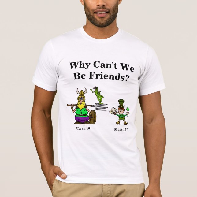 St. Urho u. St- PatrickT - Shirt-Kombination T-Shirt (Vorderseite)