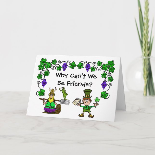 St. Urho und St. Patrick Day Combination Card Karte (Vorderseite)