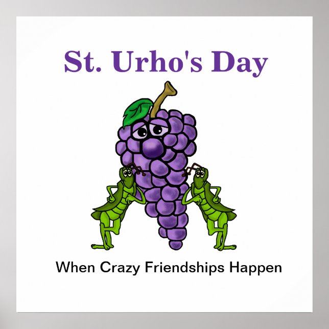 St. Urho's Day Crazy Friends Poster (Vorne)