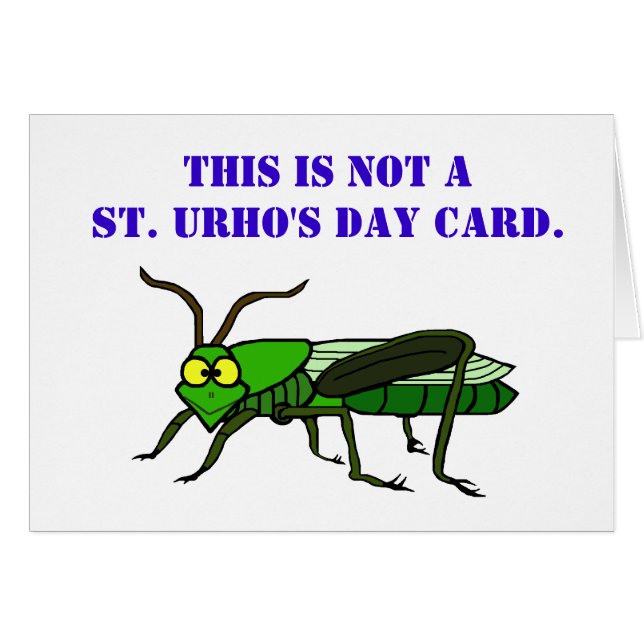 St. Urho's Day Grasshopper Bullying Card (Vorderseite (Horizontal))