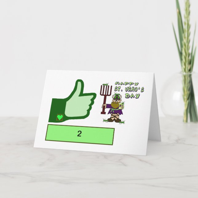 St. Urho's Day Popularity Card Passen Sie es an! Einladung (Vorderseite)