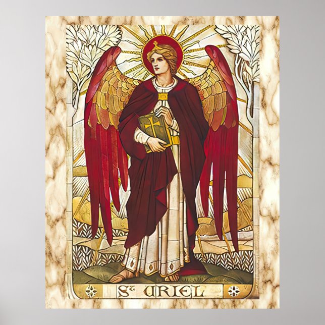 St Uriel Der Erzengel Engel Poster (Vorne)