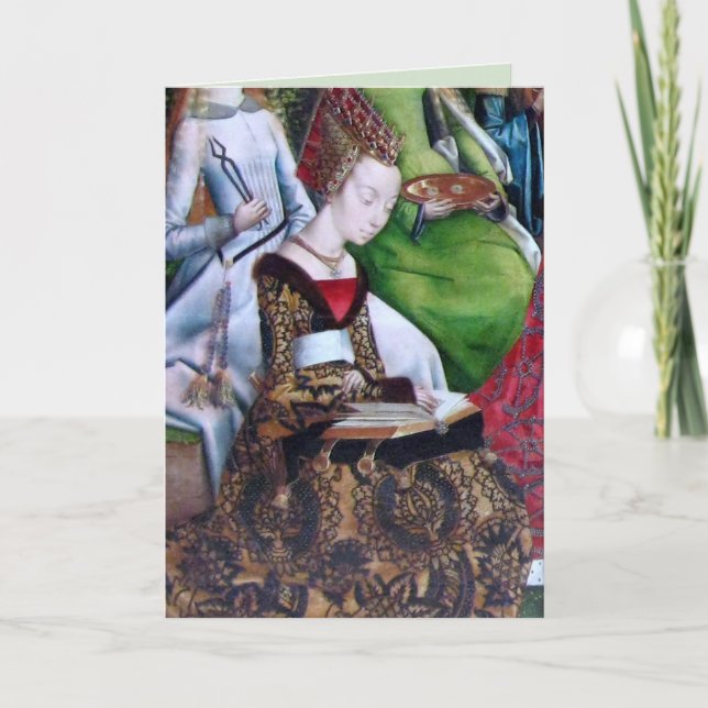 St. Ursula Reading (Detail; M 070) Karte (Vorderseite)