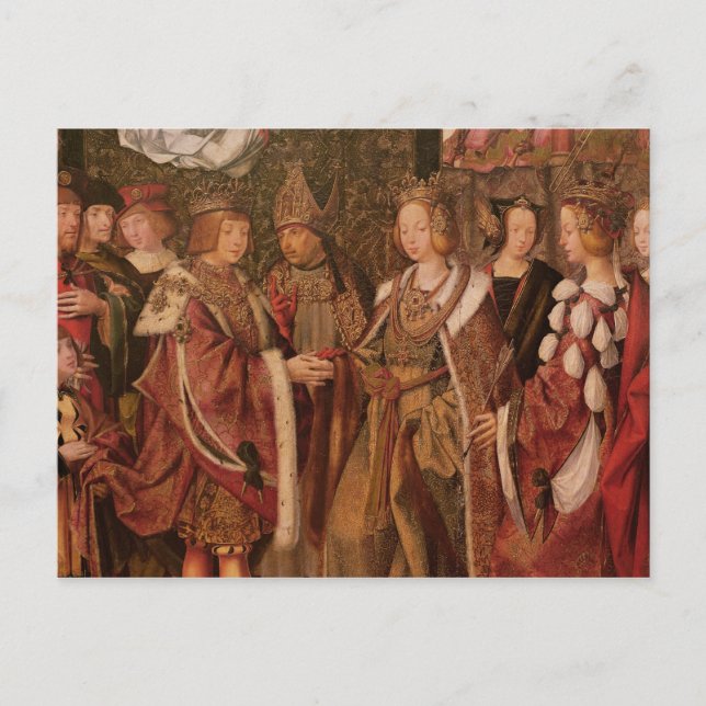 St. Ursula und Prinz Etherius Postkarte (Vorderseite)