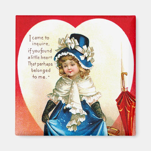 St. Valentins Gruß Magnet (Vorne)