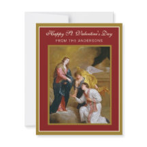 St. Valentinstag Religious Gedicht Prayer Card