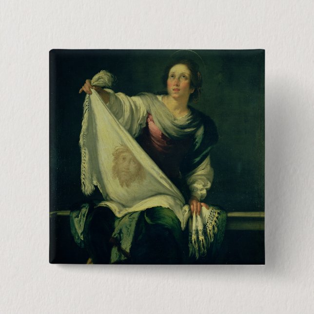 St.-Veronica, 1625-30 (Öl auf Leinwand) Button (Vorderseite)