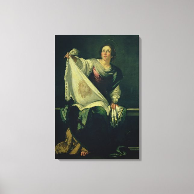 St. Veronica, 1625-30 (Öl auf Leinwand) Leinwanddruck (Vorderseite)