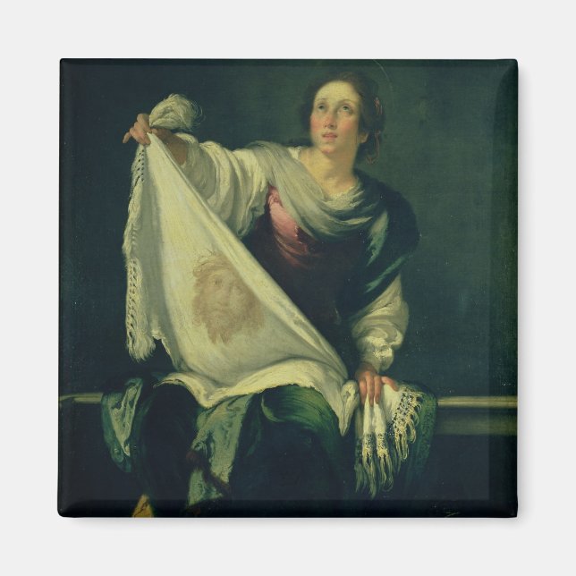 St. Veronica, 1625-30 (Öl auf Leinwand) Magnet (Vorne)