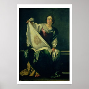 St. Veronica, 1625-30 (Öl auf Leinwand) Poster