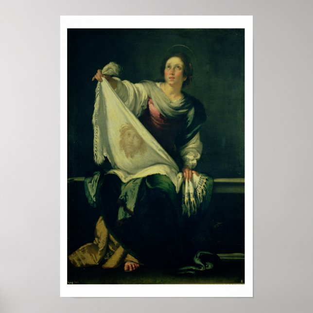 St. Veronica, 1625-30 (Öl auf Leinwand) Poster (Vorne)