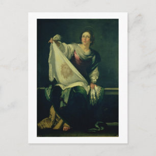 St. Veronica, 1625-30 (Öl auf Leinwand) Postkarte