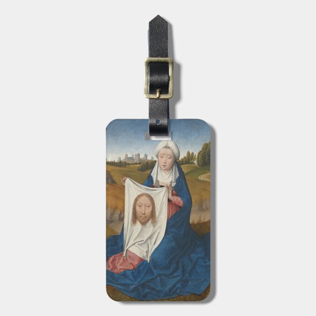 St.-Veronica, c.1470-1475 (Öl auf Platte) Gepäckanhänger (Vorderseite vertikal)