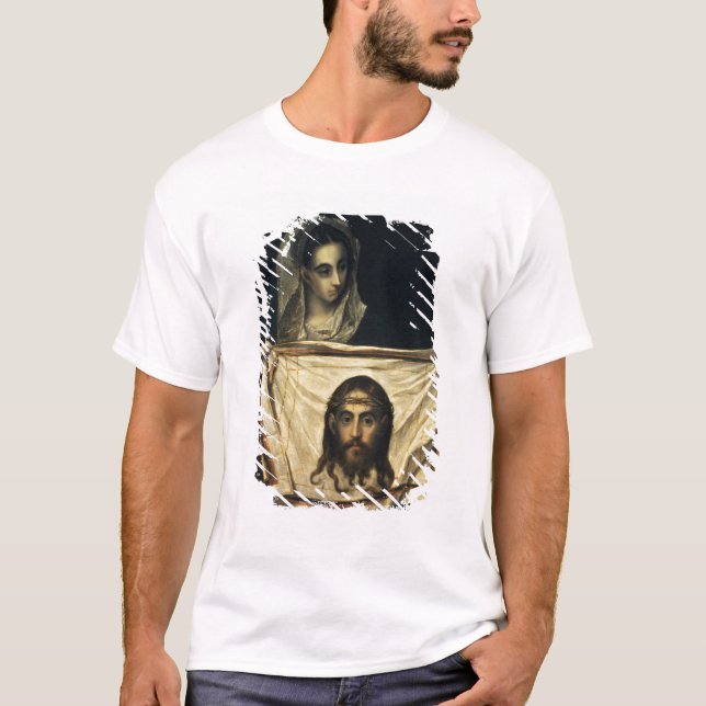 St.Veronica mit dem Heiligen Schleier T-Shirt (Vorderseite)