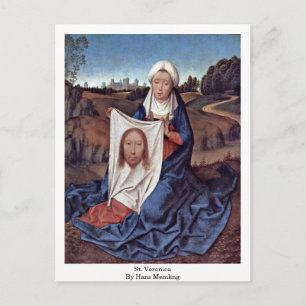 St. Veronica von Hans Memling Postkarte
