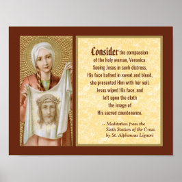 St. Veronica von Jerusalem (JM 60) Poster