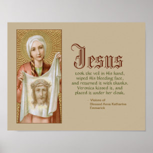 St. Veronica von Jerusalem (JM 60) Poster