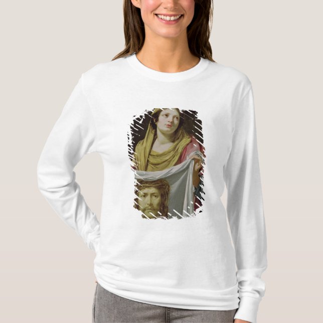 St.-Veronica, welches das heilige Leichentuch hält T-Shirt (Vorderseite)