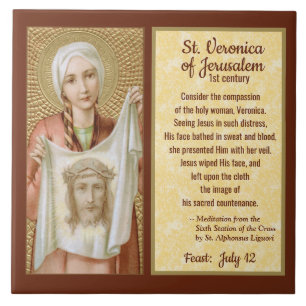 St. Veronika von Jerusalem (JM 60) Fliese