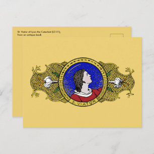 St. Viator of Lyon, der Katechist (LD 001) Postkarte