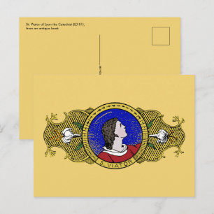 St. Viator of Lyon, der Katechist (LD 001) Postkarte