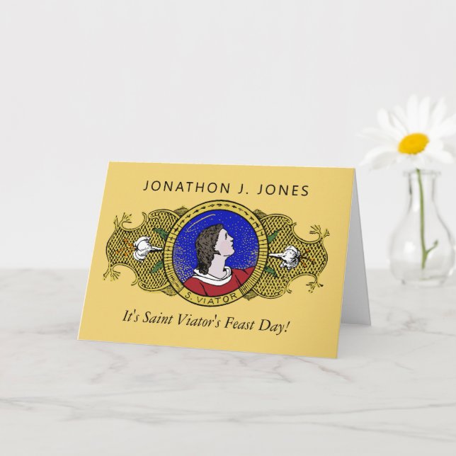 St. Viator of Lyon the Catechist (LD 001) Card Karte (Kleine Pflanze)