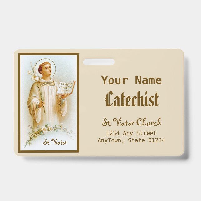 St. Viator von Lyon, der Katechist (BF 02) Ausweis (Vorderseite)
