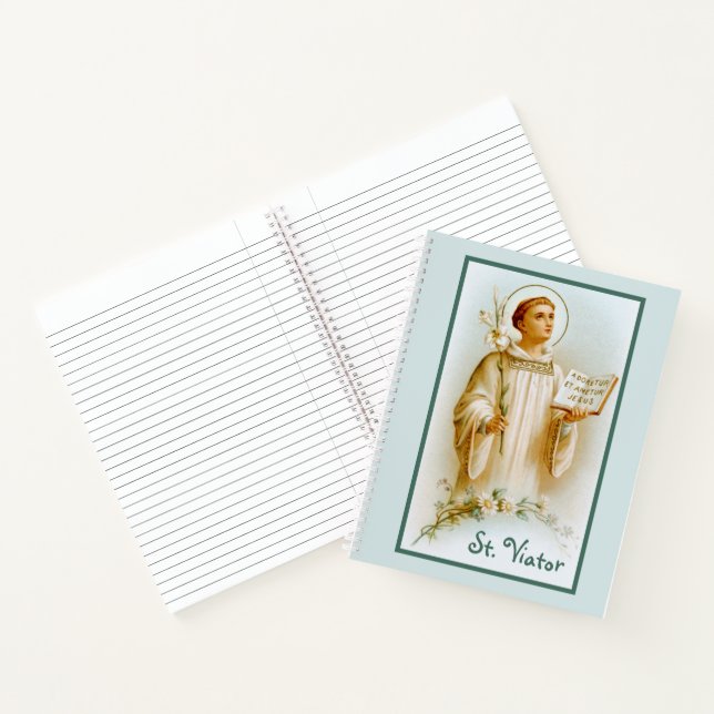 St. Viator von Lyon, der Katechist (BF 02) Notizbuch (Innenseite)