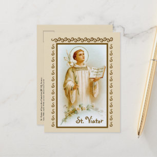 St. Viator von Lyon, der Katechist (BF 02) Postkarte