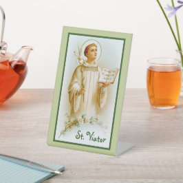 St. Viator von Lyon, der Katechist (BF 02) Sockelschild