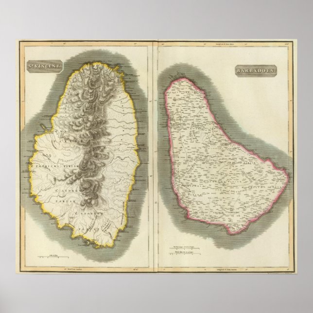 St Vincent, Barbadoes Poster (Vorne)